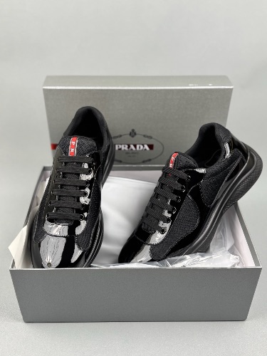 Prada America's Cup patent leather sneakers