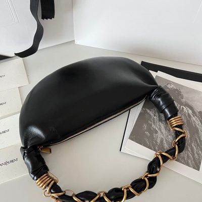 Saint Laurent Amalia Suede Hobo Bag — 4