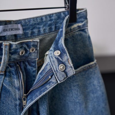 Balenciaga denim shorts — 3