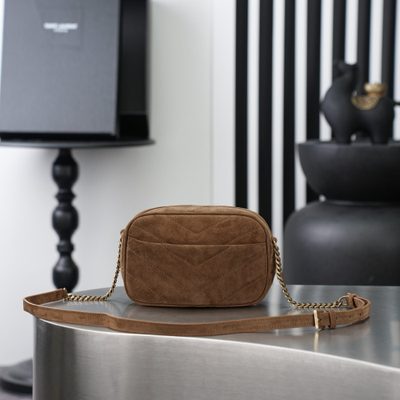 Saint Laurent Loulou Medium Suede Camera Bag — 5