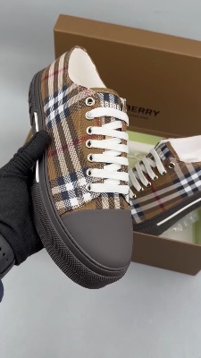 Burberry Vintage Check cotton sneakers in Birch Brown — 5