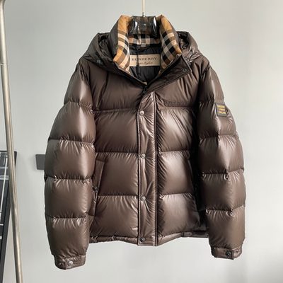 Burberry shiny shell hooded puffer jackets — 8