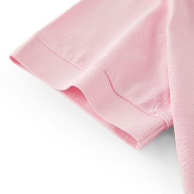 Prada piqué polo shirt in powder pink — 6