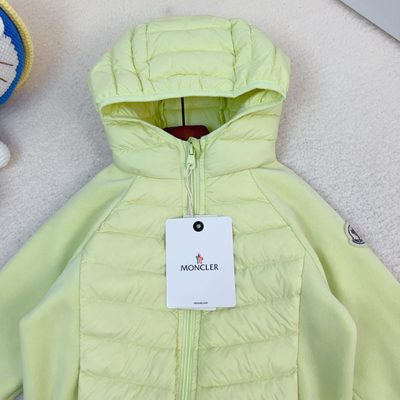 Moncler kids hooded hybrid zip-up jacket — 5