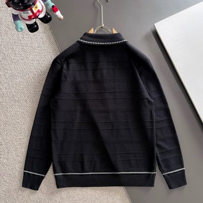 Burberry long-sleeve knit polo sweater — 9