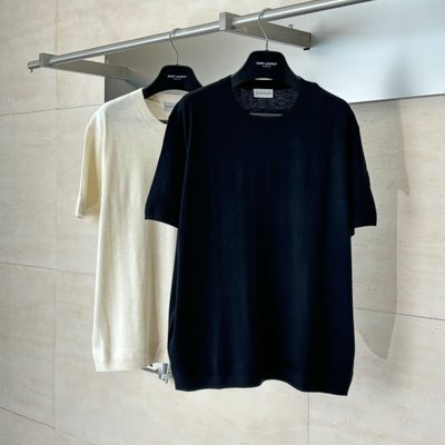 Moncler black knitted short-sleeve t-shirt — 4