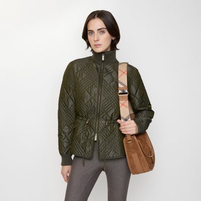 Burberry Micro Check-stitch Nylon Wakerley Jacket — 3