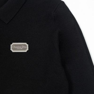 Dior long-sleeve knit polo sweater — 6