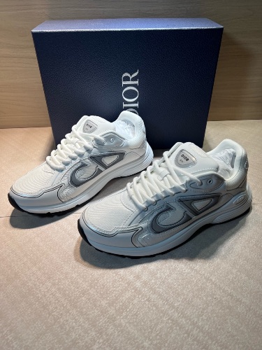 Dior B30 white technical mesh sneakers — 3