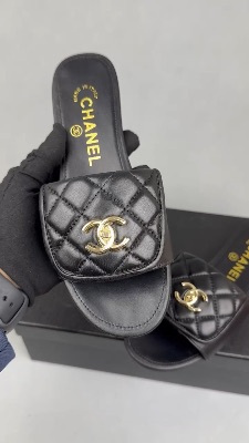 Chanel quilted lambskin leather mules — 5