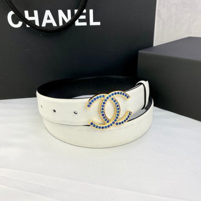 Chanel belt features a distinctive gold-toned CC buckle — 4
