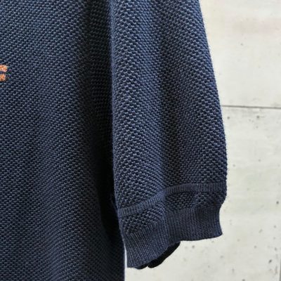 Zegna Men's Navy Blue Striped Knit T-Shirt and Shorts — 7