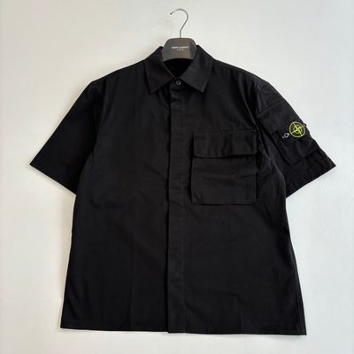 Stone Island black short-sleeve shirt — 3