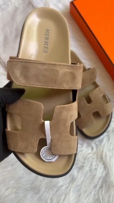 Hermes Chypre suede goatskin sandals — 5