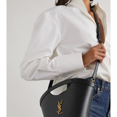 Saint Laurent Mini Celia leather tote bag — 9