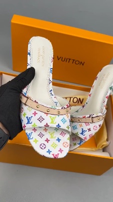 Louis Vuitton x TM 6AM Hill Sandals in white — 5