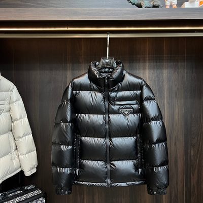 Prada shiny nylon puffer jacket