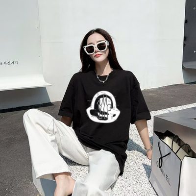 Moncler Sketch Embroidered Logo Cotton T-shirts — 10
