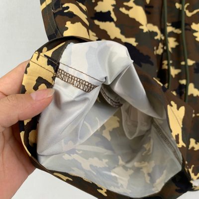 Moncler camouflage print swim shorts — 8
