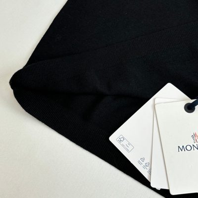 Moncler black knitted short-sleeve t-shirt — 6