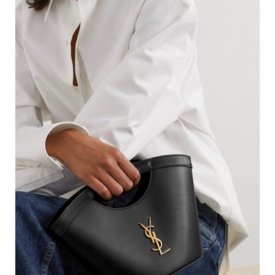 Saint Laurent Mini Celia leather tote bag — 8