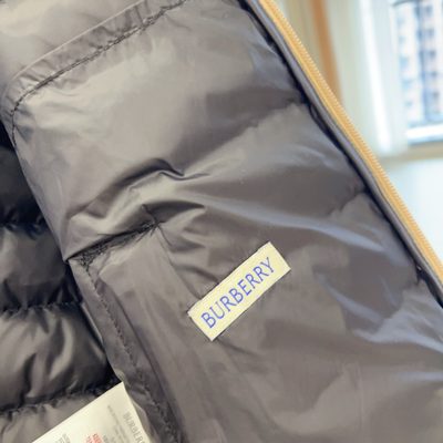 Burberry Kids Checker-tape Nylon Hooded Puffer Jacket — 9