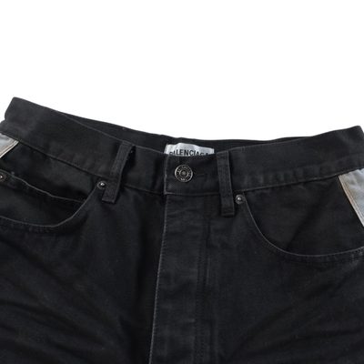 Balenciaga Piping Detail Denim Shorts — 3
