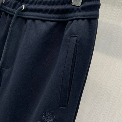 Loro Piana black zip-through overshirt and matching drawstring trousers set — 4