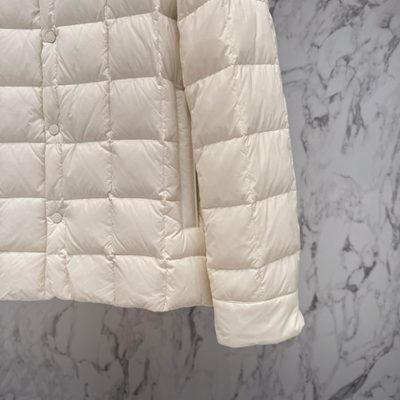 Moncler Castellana Down Quilted Press-Stud Shirt Jacket — 8