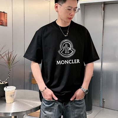 Moncler logo printed cotton t-shirt — 8