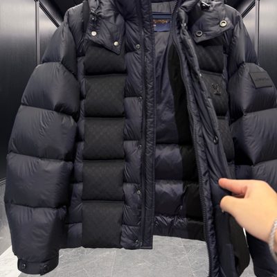 Louis Vuitton Monogram Down Blouson in black — 8