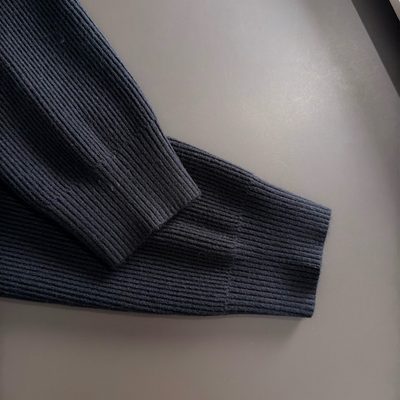 Dior long-sleeved cable-knit polo sweater — 3