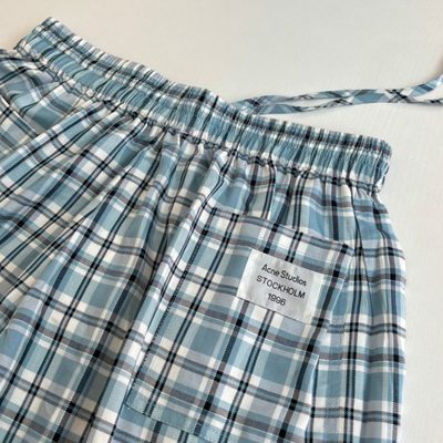 Acne Studios checkered flannel shorts — 7