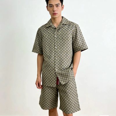 Gucci GG linen blend canvas shirt — 7