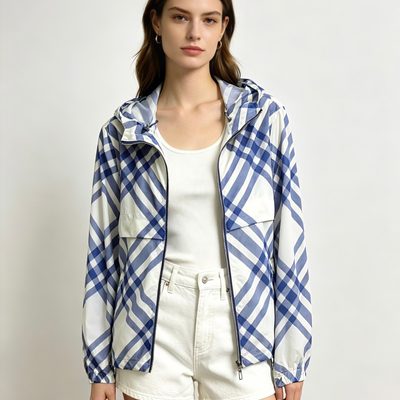 Burberry Cropped Nylon Hooded Jacket — 8
