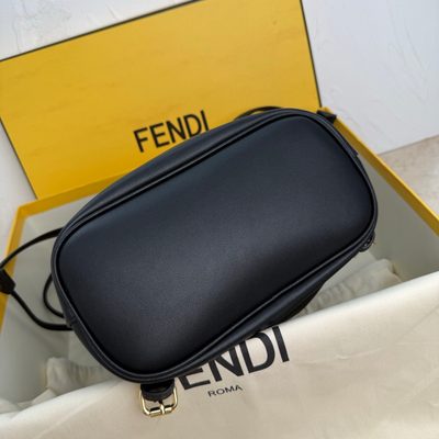 Fendi Brown FF Jacquard Fabric Backpack (T) — 9