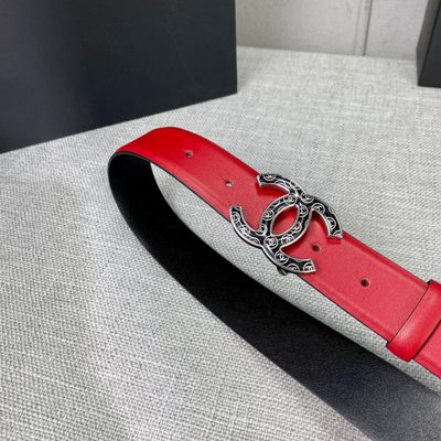 Chanel calfskin leather belt — 8
