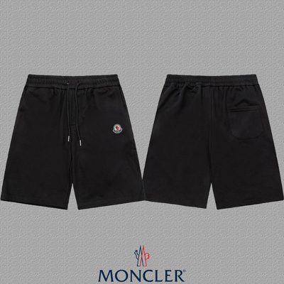 Moncler black cotton jersey shorts — 3