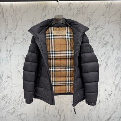 Burberry Hooded Short Down Jacket — 5