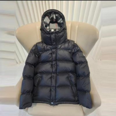 Burberry Halsby Hooded Check Down Jacket — 9