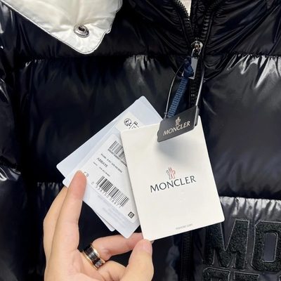 Moncler Abbaye Short Down Jacket — 4