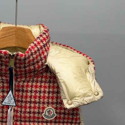 Moncler Niverolle checked wool-blend down vest — 4