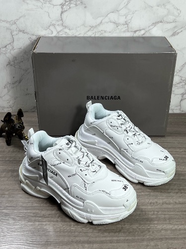 Balenciaga Triple S Allover Logo leather sneakers