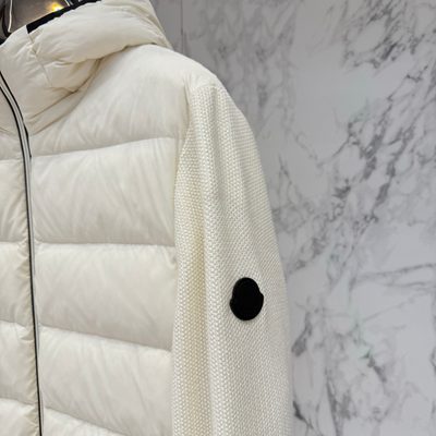 Moncler Padded Waffle-Knit Hoodie — 6