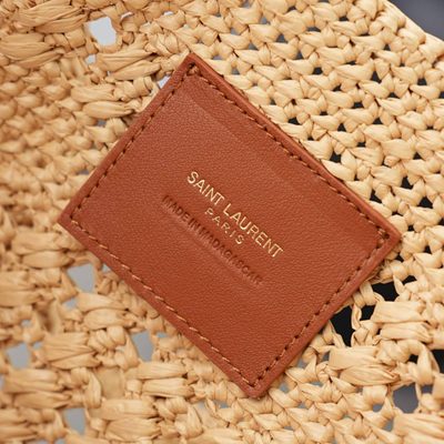 Saint Laurent Icare Medium in Raffia — 12