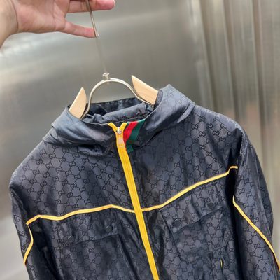 Gucci black nylon hooded jacket — 7