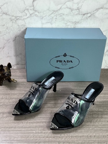 Prada Logo PVC heels — 3