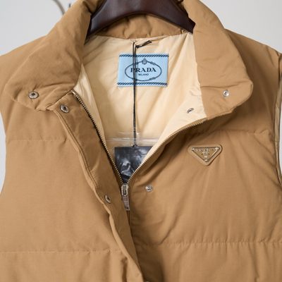 Prada Medium-Weight Technical Fabric Down Vest — 6