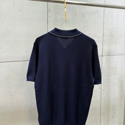 Versace men's cotton knit polo shirt — 3