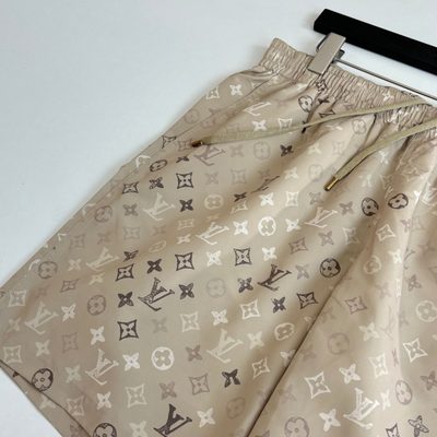 Louis Vuitton beige Monogram swim shorts — 6